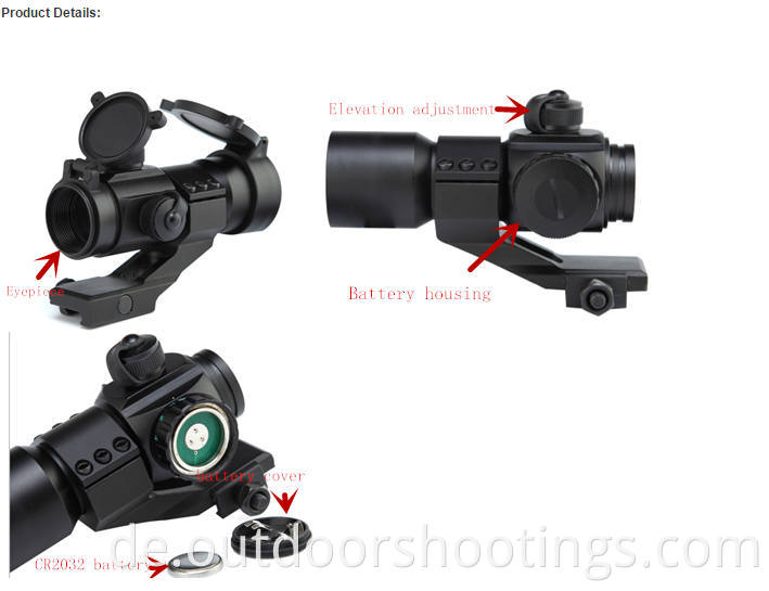 Picatinny Mount Red Dot for Hunting
